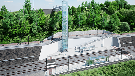 La nueva parada del tranvía entre Santutxu y La Peña se construirá el año que viene