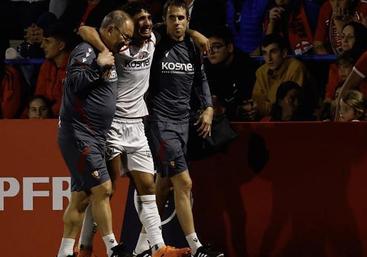 El de Miranda se rompió en el choque de Copa.