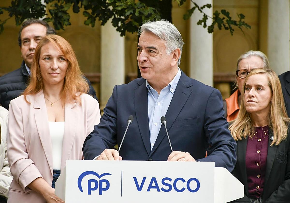 Javier de Andrés, en un acto reciente de su partido en Gernika.