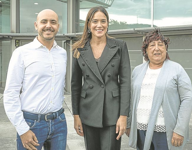 Guillermo Vázquez, Ainhoa García y Cristina Oñate.