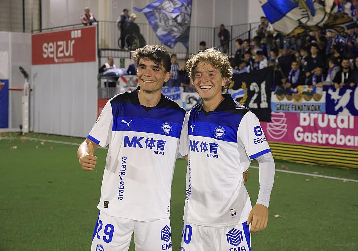 Morcillo y Ballestero, tras la victoria copera en Getxo.