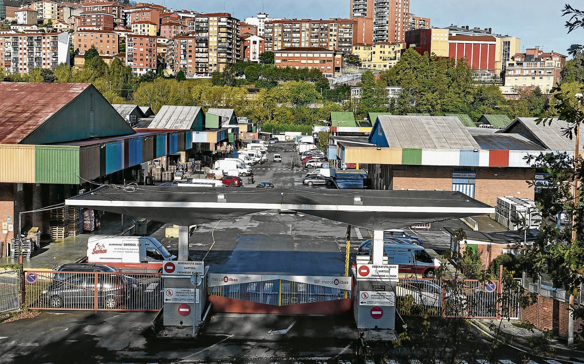 Vista de las instalaciones de Mercabilbao en Basauri.