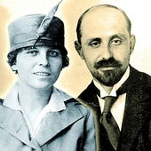 Zenobia Camprubí y Juan Ramón Jiménez, hacia 1920.