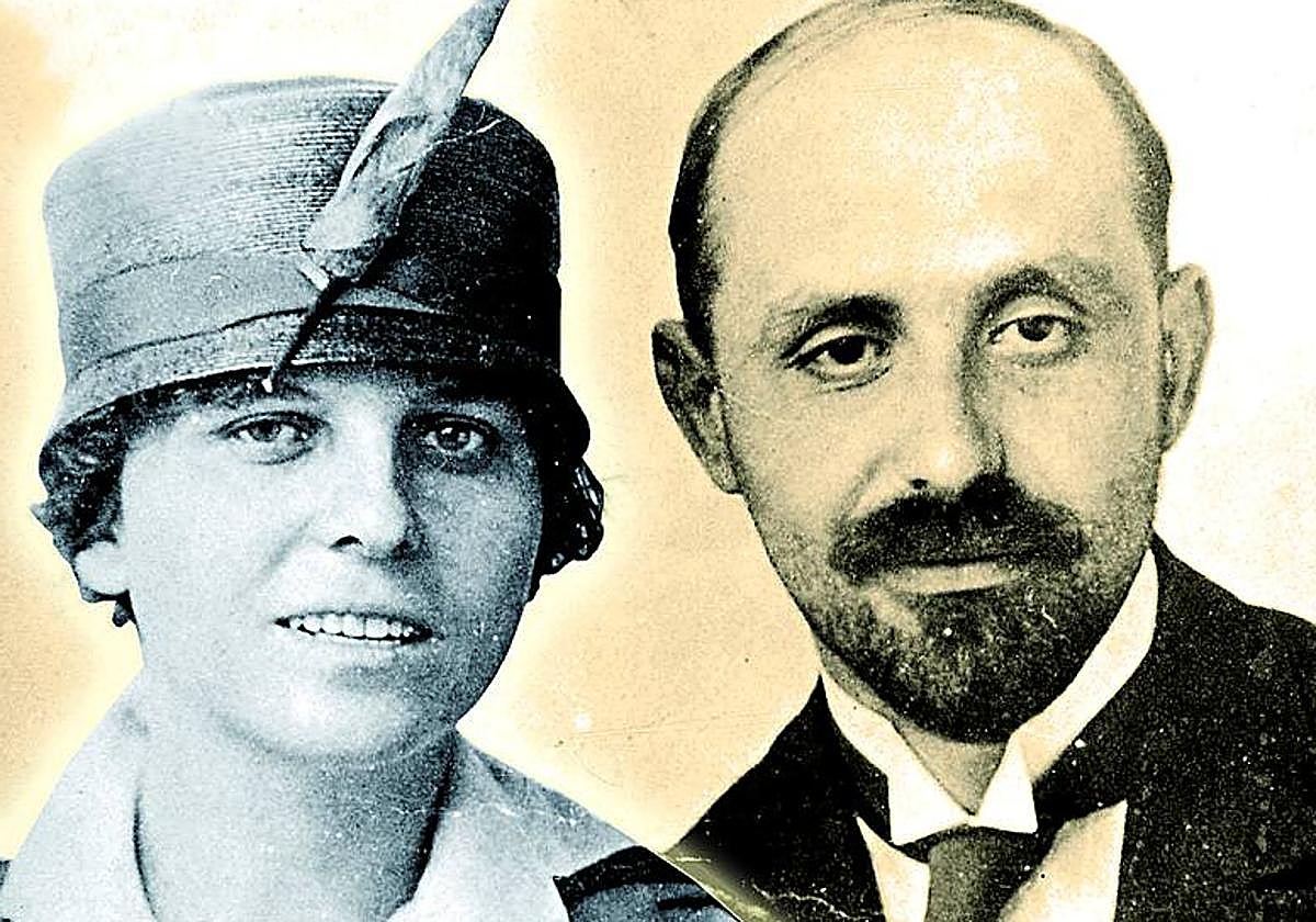 Zenobia Camprubí y Juan Ramón Jiménez, hacia 1920.