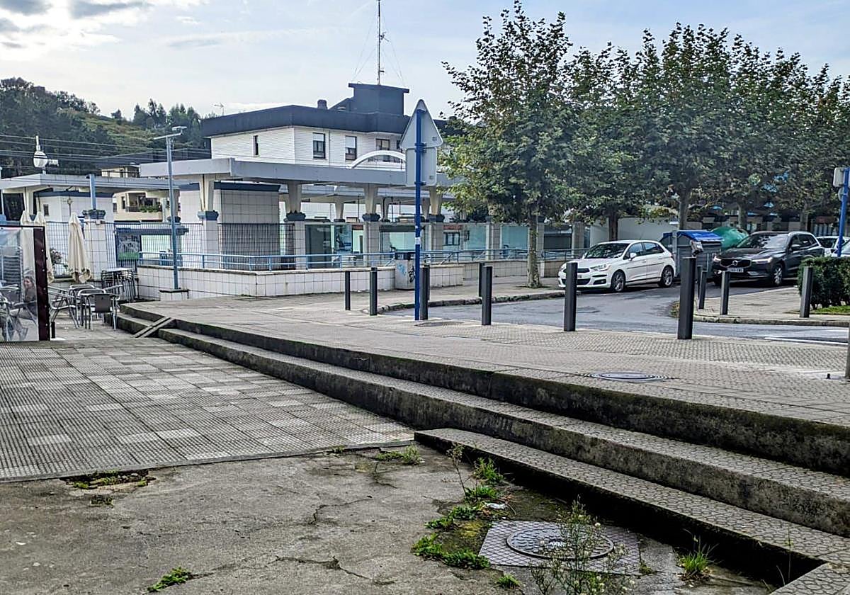 La intervención pretendía rebajar los desniveles de la zona cerca del metro de Sopela.