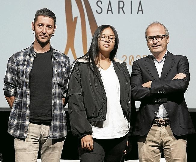 Koldo Usubiaga, Némesis Eduarda Perlaza y Tomás Fernández.