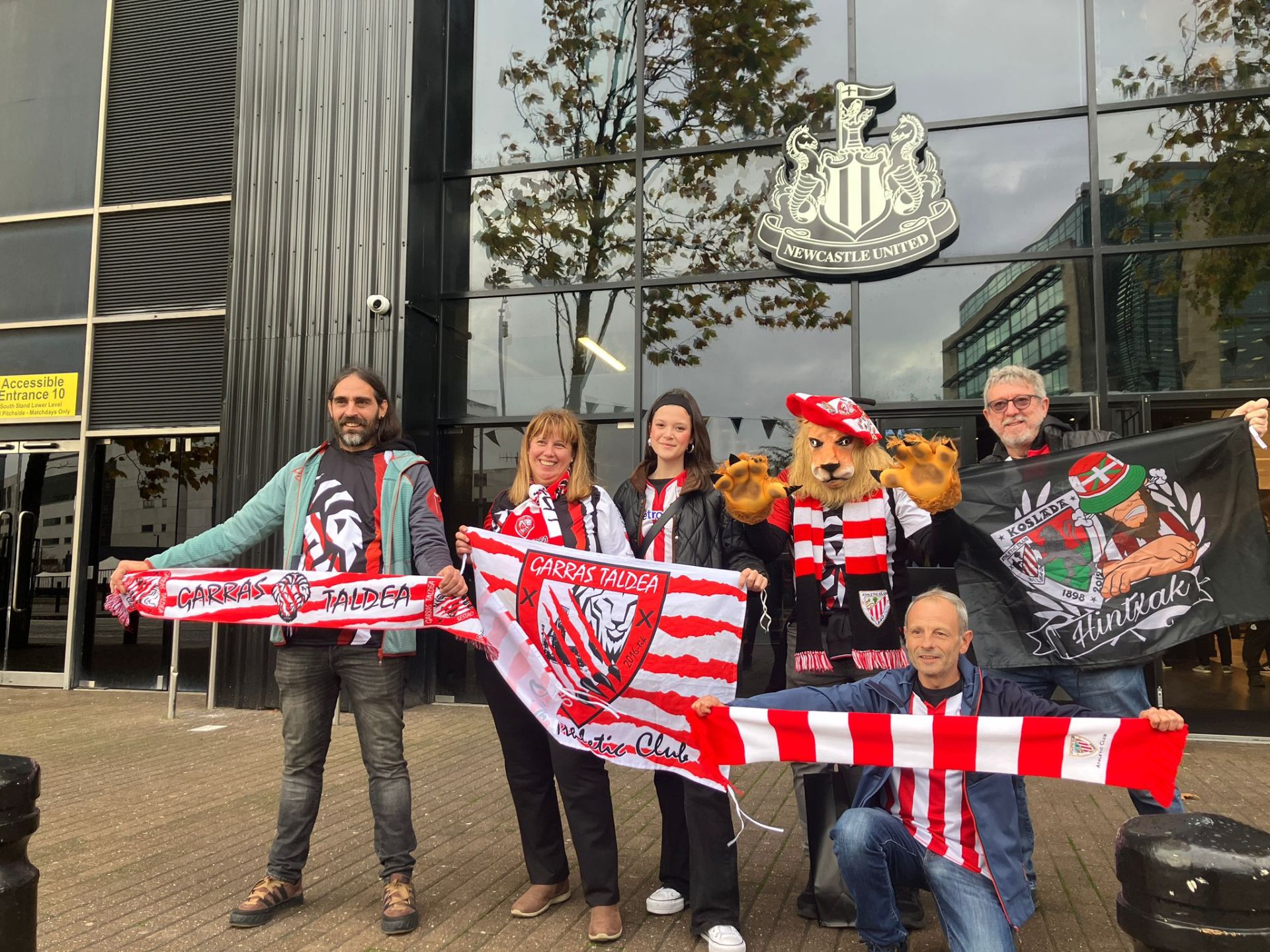 Los athleticzales presentes en Newcastle