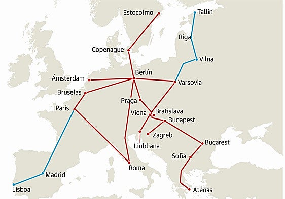 Bruselas convierte en estratégica la 'Y' vasca y presiona a Francia para acelerar la conexión