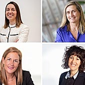 Ainara Hernando, Inés Zalbide, Ixone Vicente y Leire Martínez.