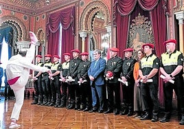 Acto institucional para conmemorar el 181º aniversario de la Policía Municipal de Bilbao.