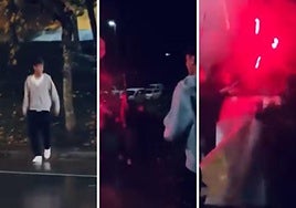 El recibimiento por todo lo alto en plena calle al joven Selton por su debut en el Athletic