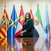 Mónica Calvo nació en Vitoria pero es de padres gallegos y desde adolescente ha estado vinculada a las casas regionales.