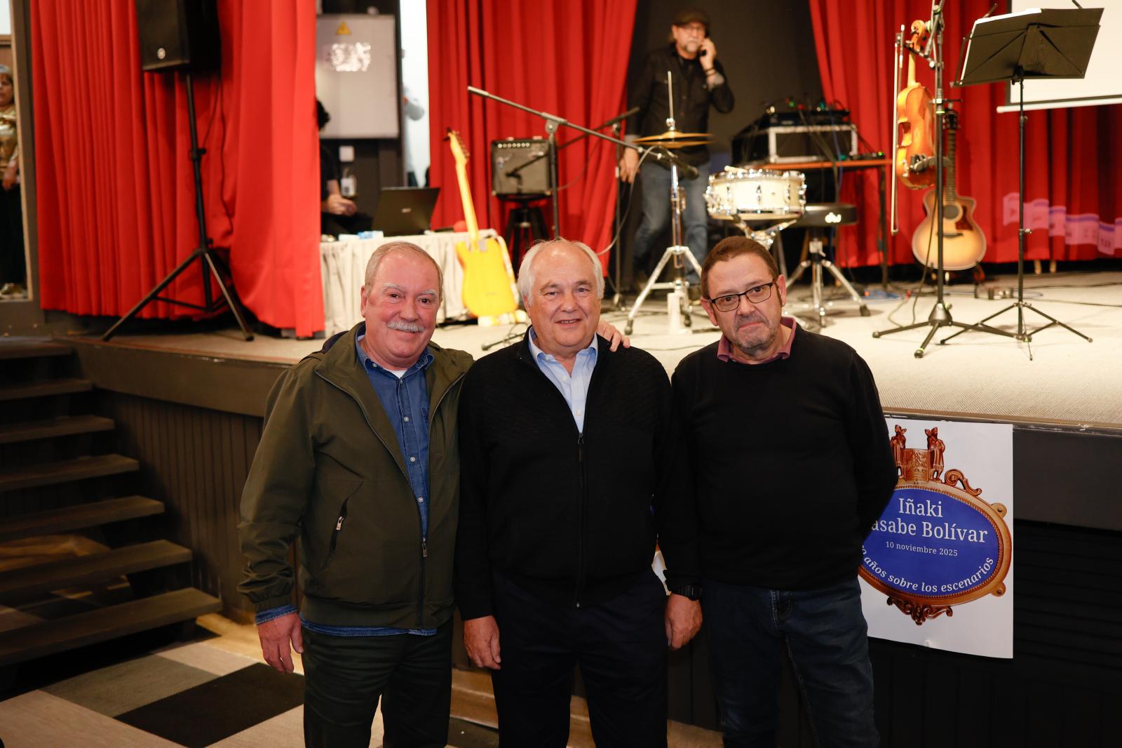 Agustín Herranz, Arturo Trueba e Iñaki García Uribe.