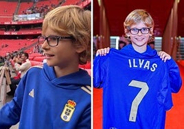 La emotiva historia de Pepe, el niño del Oviedo que admira al Athletic y que ha cumplido la promesa de su padre fallecido