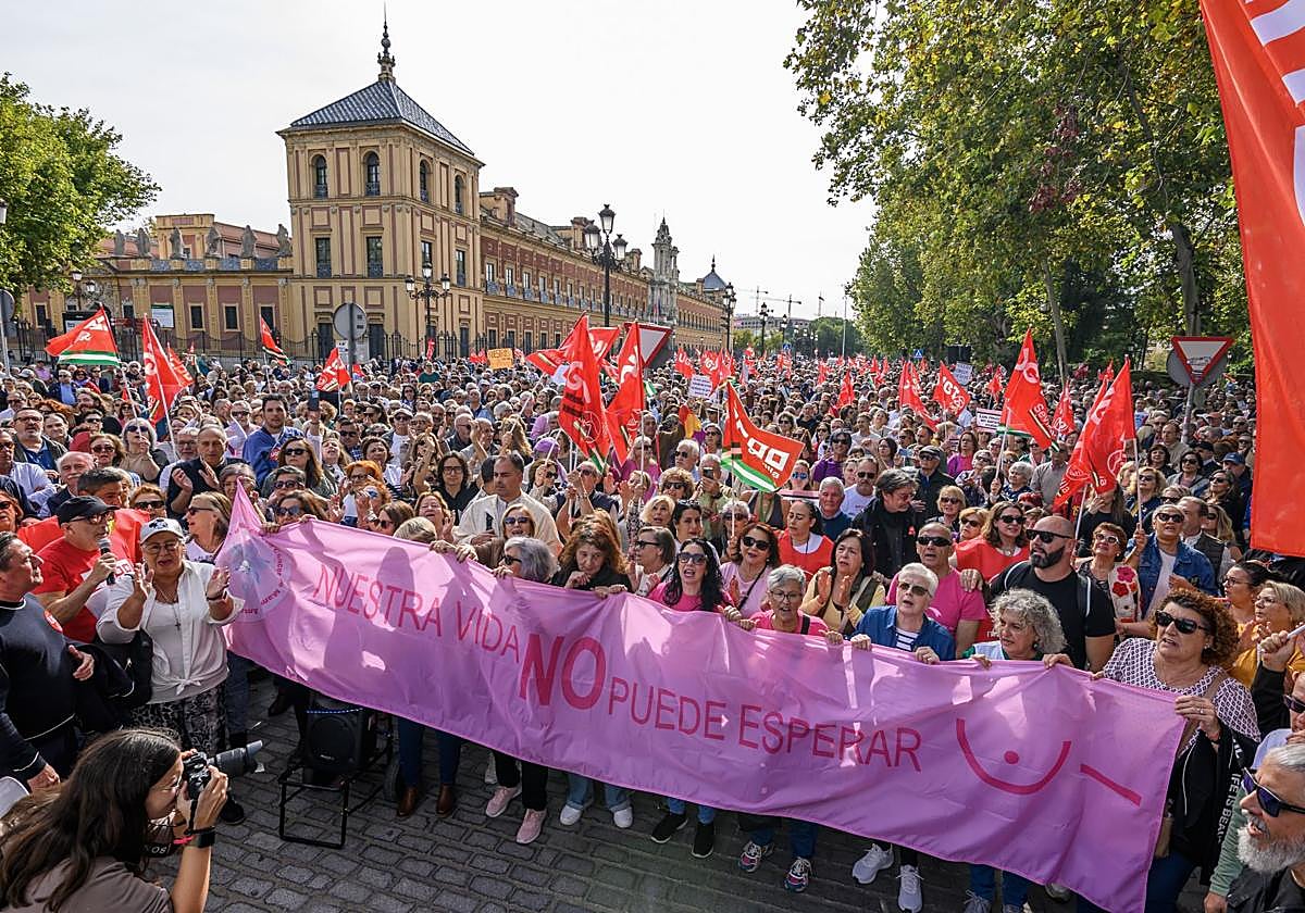 Imagen de la manifestación celebrada el domingo en Sevilla.