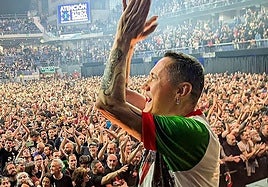 Fermin Muguruza el pasado febrero ante 15.000 seguidores en el Wizink Center de Madrid