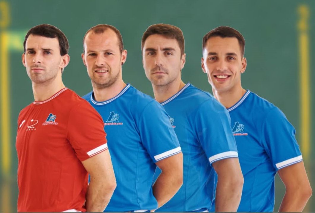 Altuna III, Elordi, Peio Etxeberria y Zabala jugarán el Parejas en los cuadros alegres