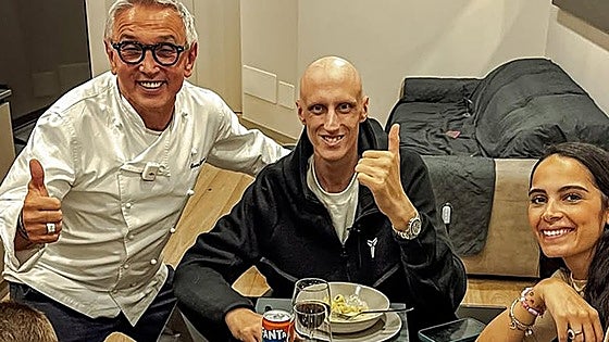 El exbaskonista Polonara sale del hospital: «Ver a tanta gente animándome me da muchísima fuerza»