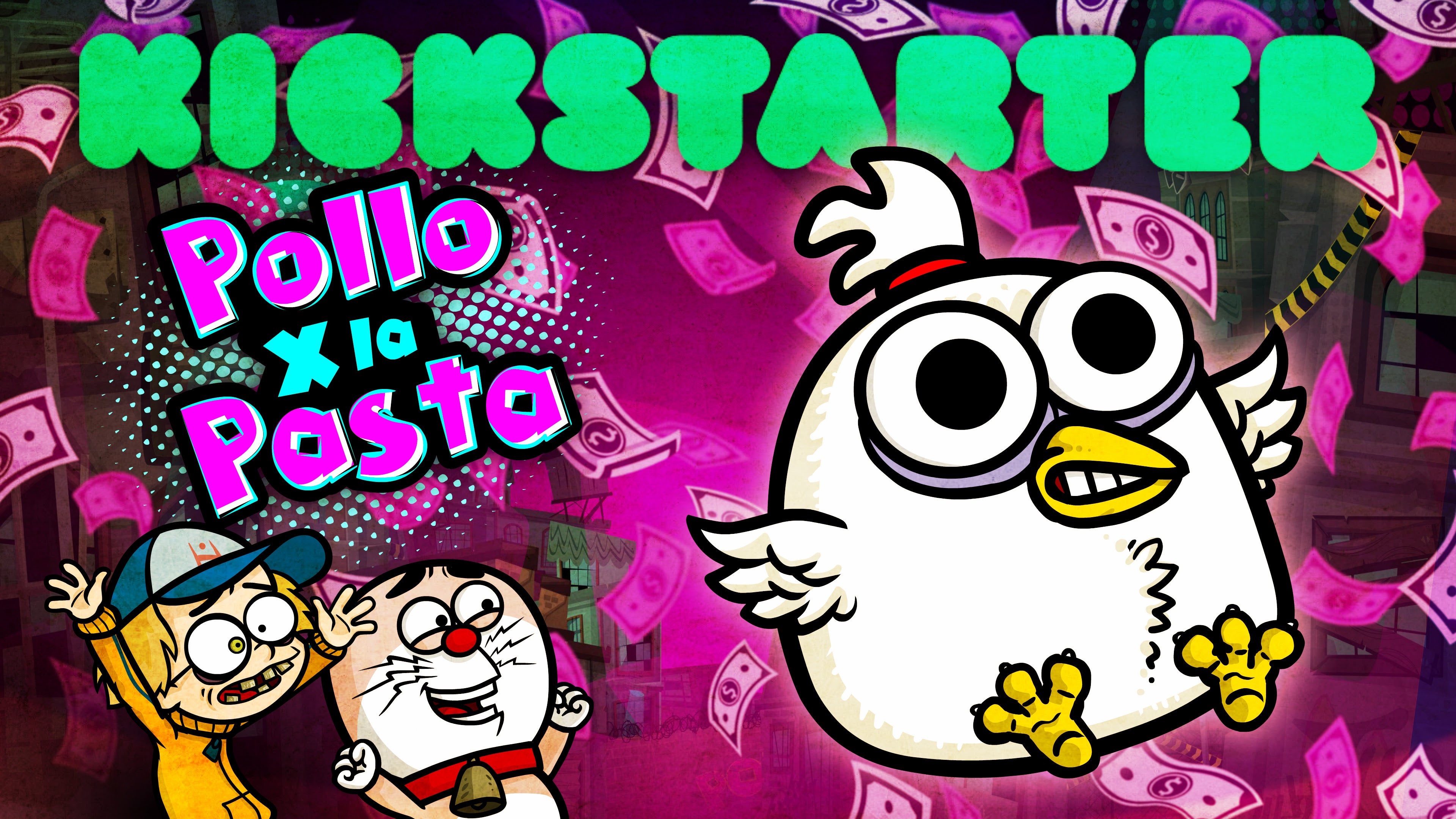 'Pollo x la Pasta', el videojuego de DonRamón y Perchita de Cálico Electrónico, llega a Kickstarter el 19 de noviembre