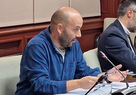 Unai Gutiérrez, alcalde de Zuia, ha comparecido este jueves ante las Juntas Generales de Álava.