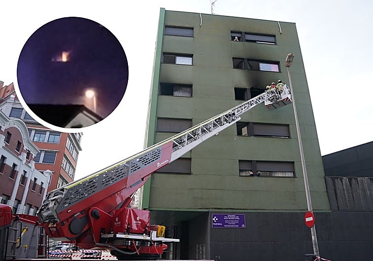 Incendio en Barakaldo: un herido grave al precipitarse por la ventana desde un tercero y tres personas rescatadas