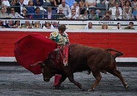 Corrida de toros en la plaza de Vistalegre de Bilbao.
