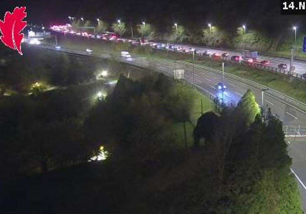 Normalidad en los túneles de Malmasín después de un accidente múltiple que ha generado retenciones durante casi tres horas