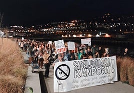 Imagen de la protesta celebrada este viernes.