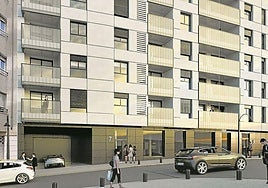 Urbanitae ha logrado 1.294 inversores para el desarrollo de 54 viviendas de obra nueva en Bolueta, en la antigua sede de EL CORREO.