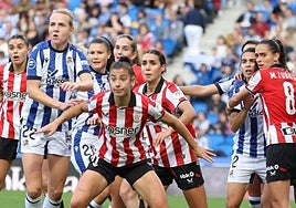 Un momento del partido.