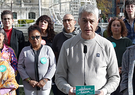 Oskar Matute este domingo en Bilbao.