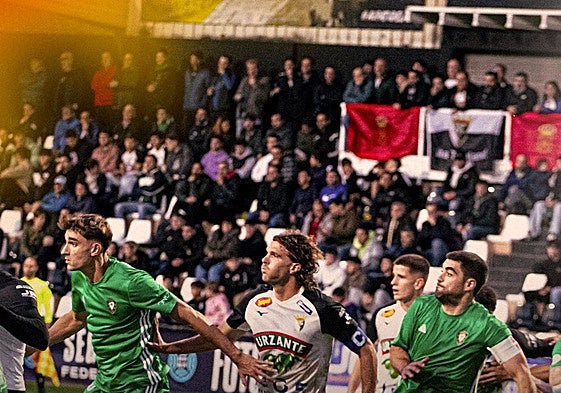 Un momento del partido.