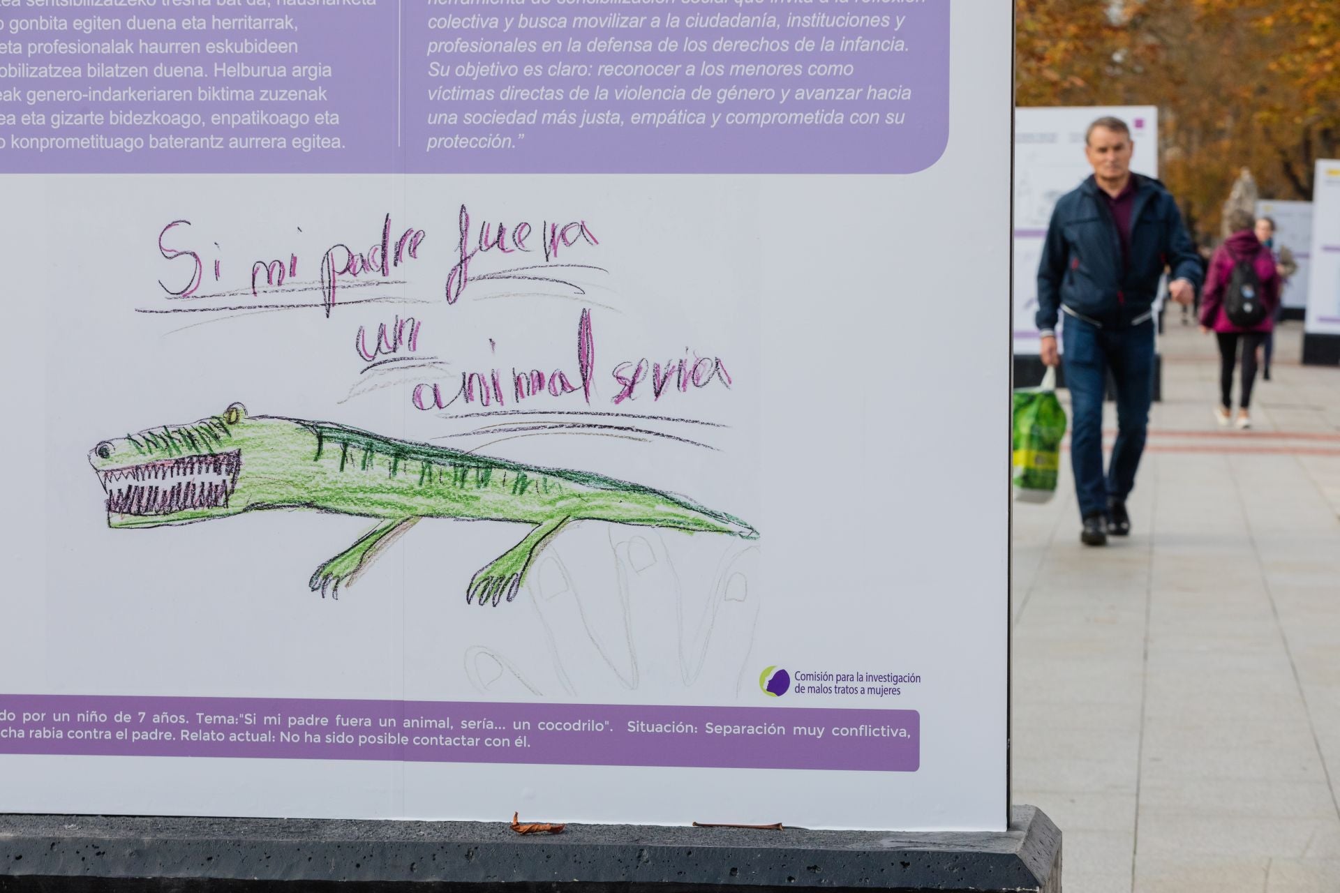 Así dibujan los niños a sus padres maltratadores