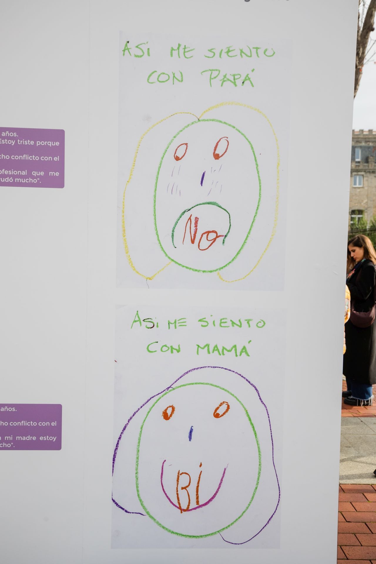 Así dibujan los niños a sus padres maltratadores