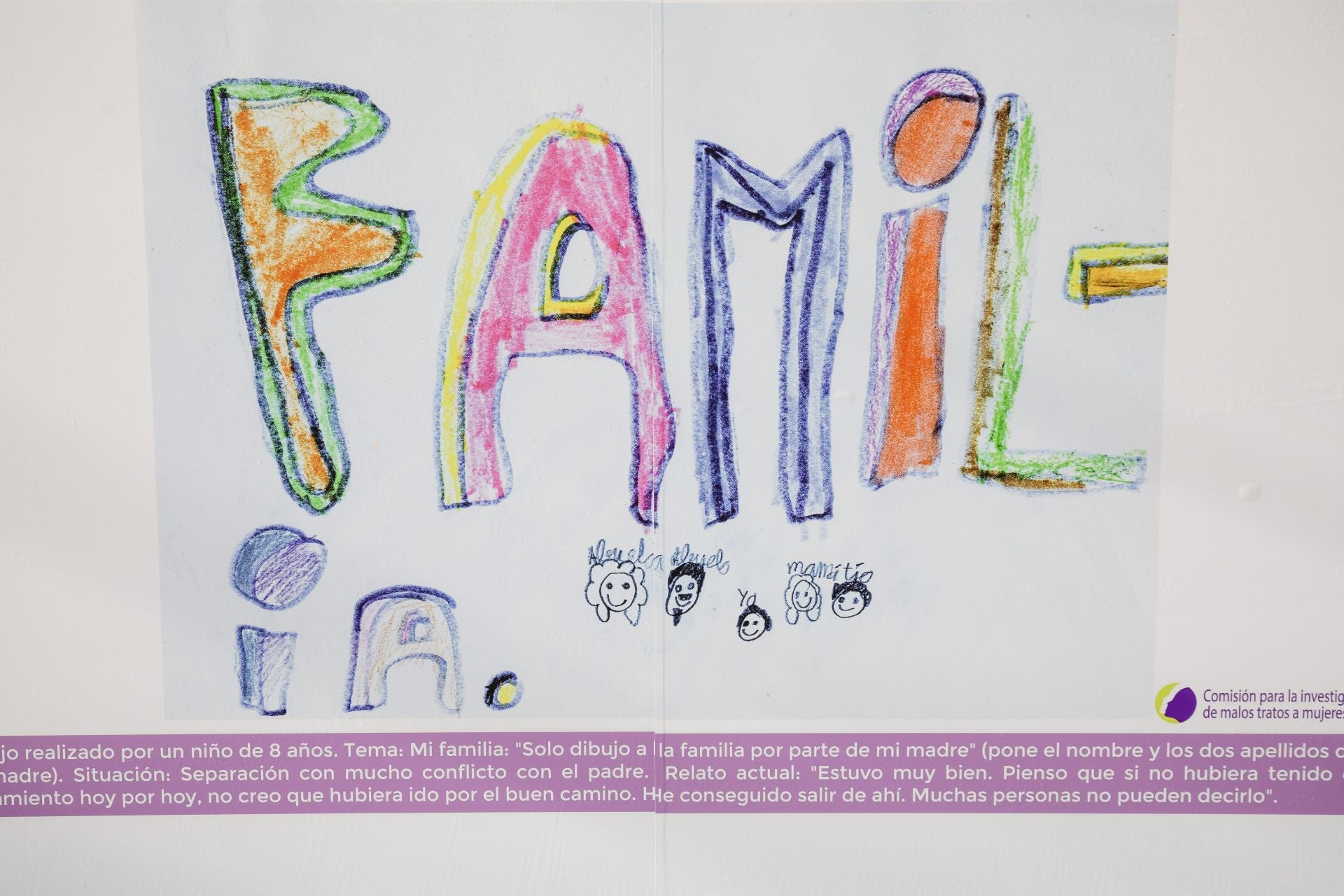 Así dibujan los niños a sus padres maltratadores
