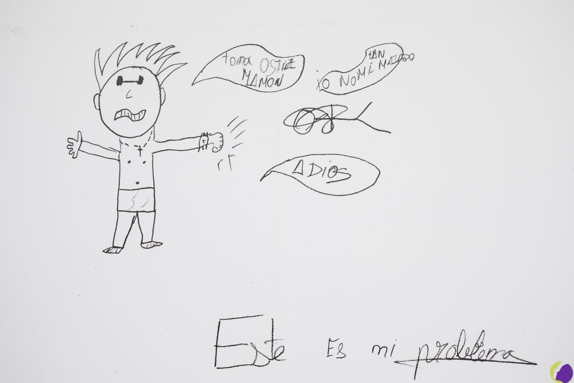 Así dibujan los niños a sus padres maltratadores