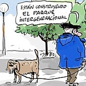 La viñeta de Cerrajería sobre el nuevo parque intergeneracional de Vitoria