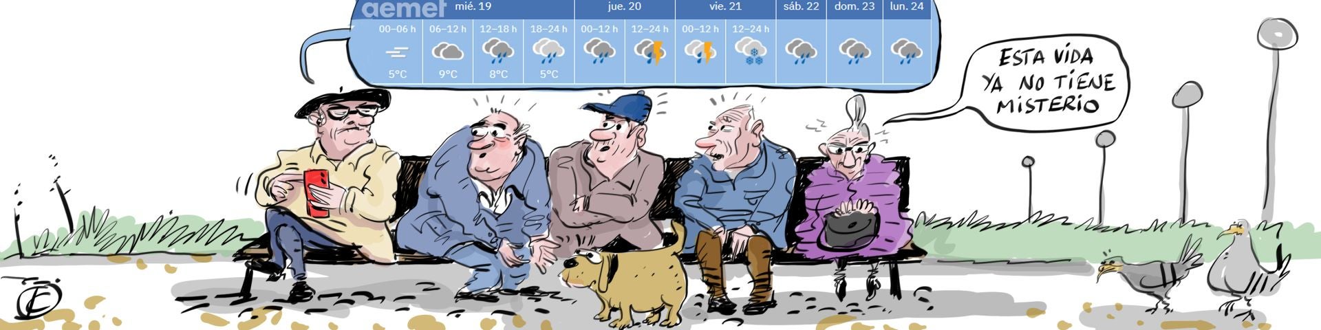 La viñeta de Cerrajería sobre la llegada de la nieve a Álava