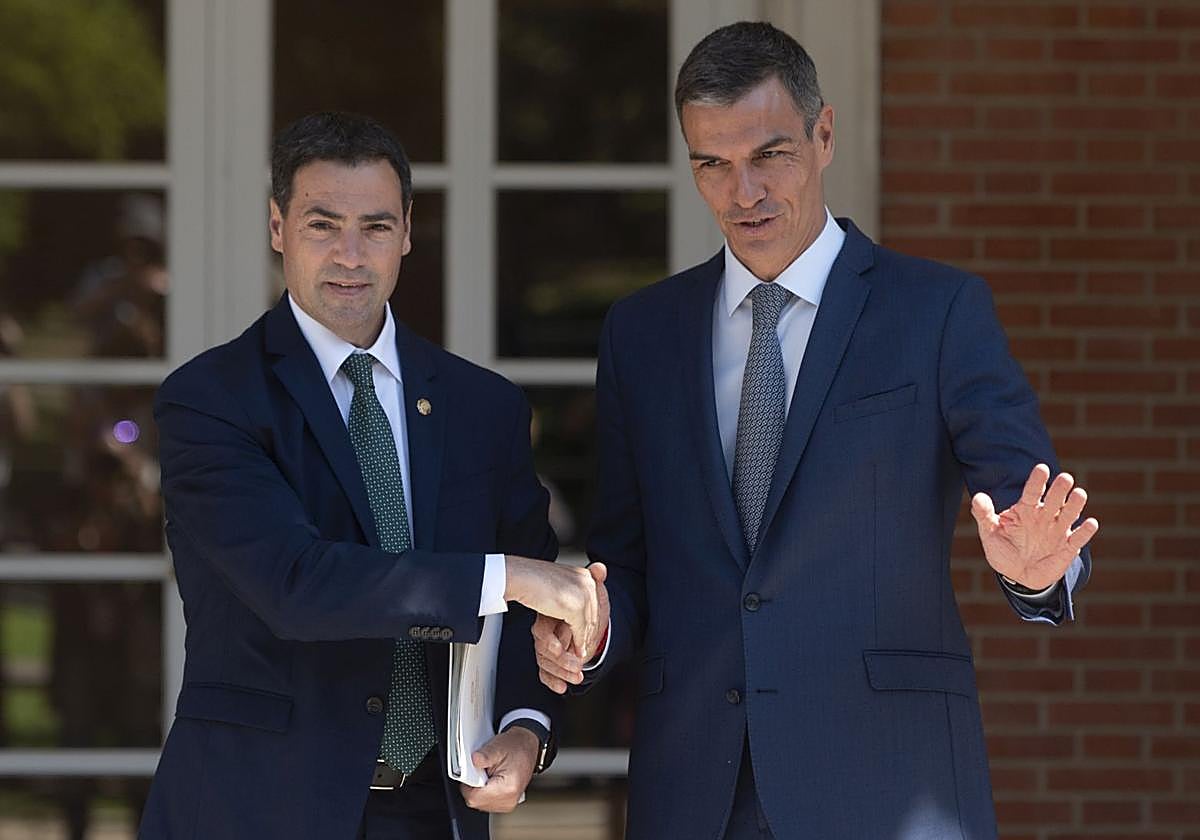 Pradales se vio con Pedro Sánchez el pasado mes de julio en La Moncloa.