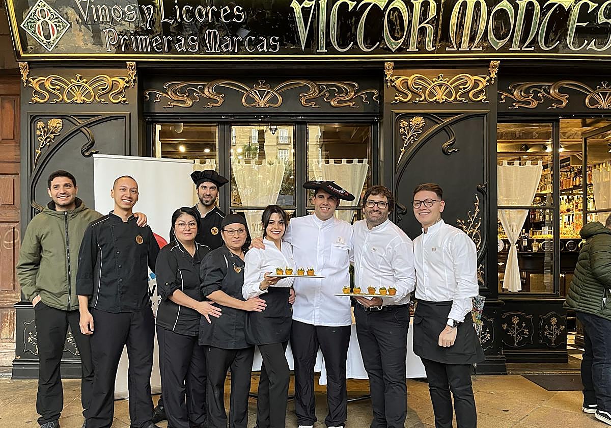 Ganadores de la quinta edición del concurso de pintxos veganos.