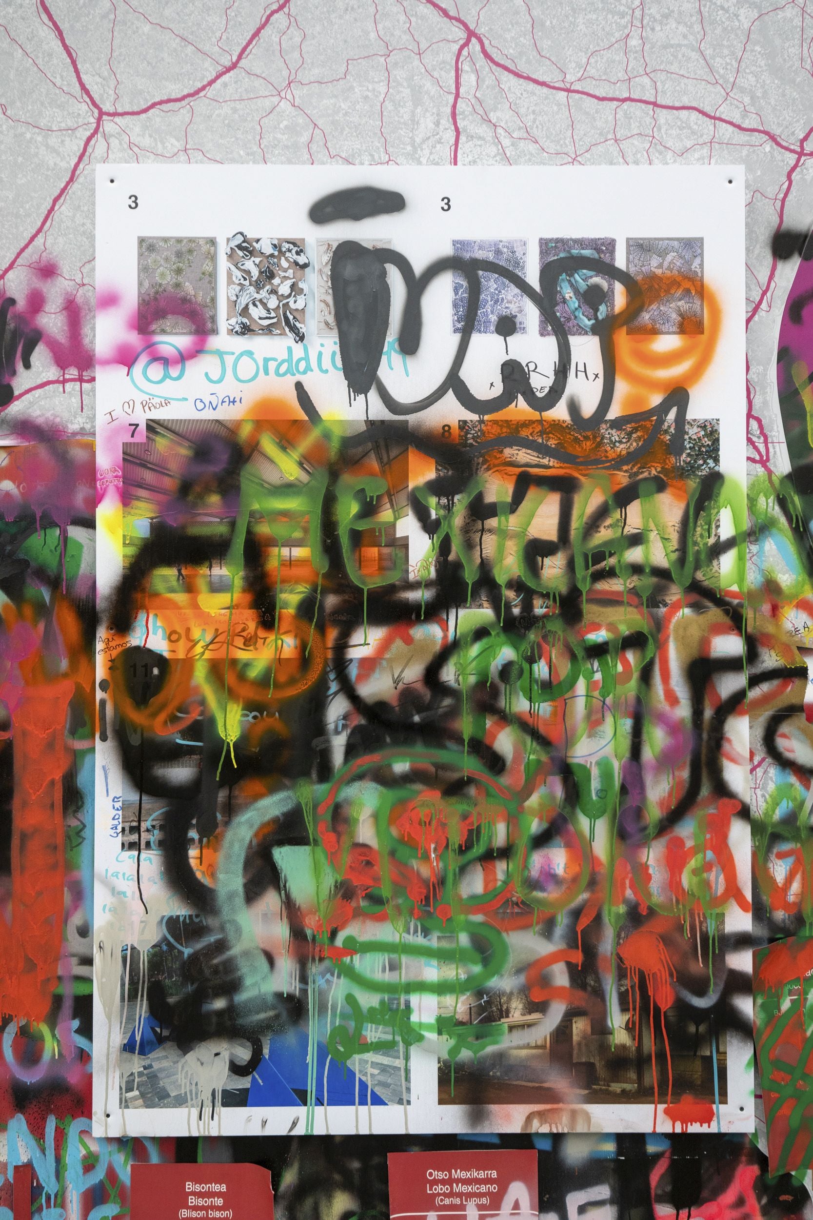 Estos son los grafitis del muro rojo de Vitoria