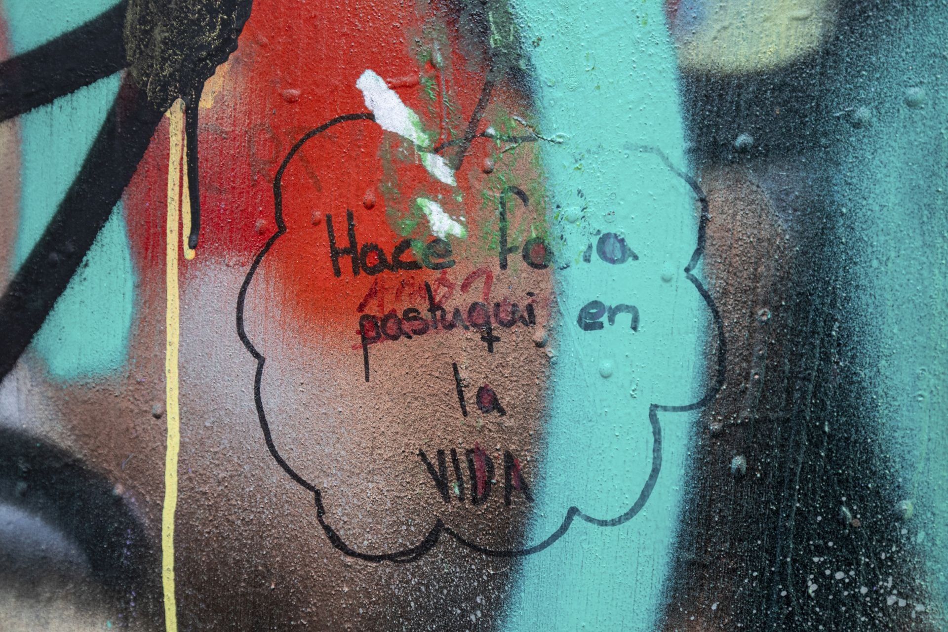 Estos son los grafitis del muro rojo de Vitoria