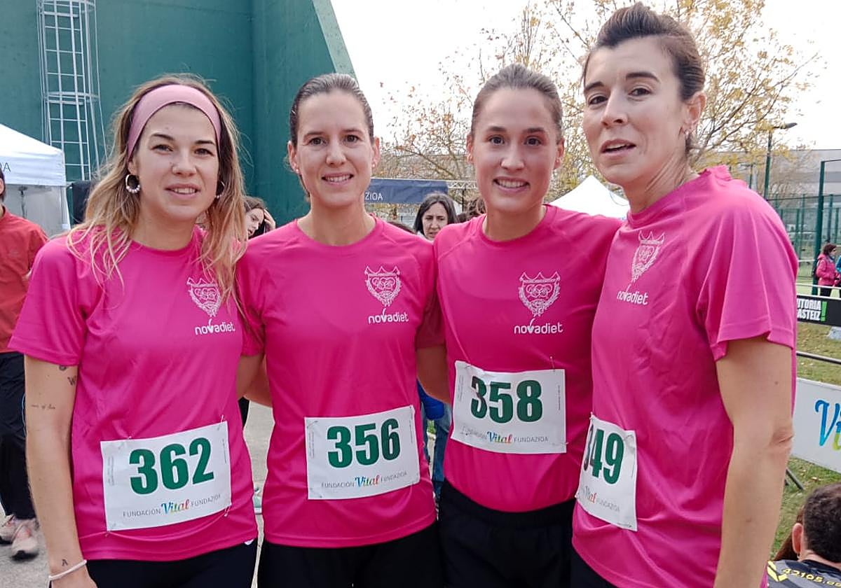 Las mirandesas participaron en la carrera popular.