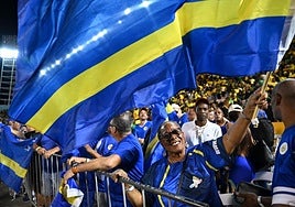 Los seguidores de Curazao celebran la clasificación para el Mundial.