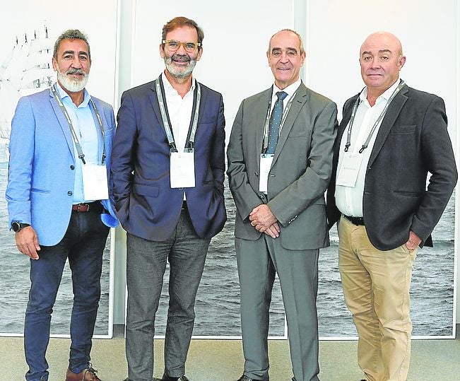 José Ramón Huelmo, Julio Masid, Hernán Cortés y Francisco Pla.