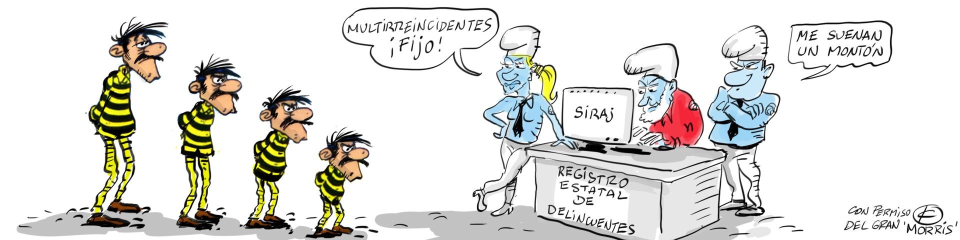 La viñeta de Cerrajería sobre el acceso de la Policía de Vitoria al registro de multirreincidentes