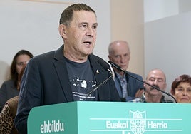 Otegi parafrasea a Aznar para descalificar el fallo: «El que pueda hablar, que hable; el que pueda hacer, que haga»