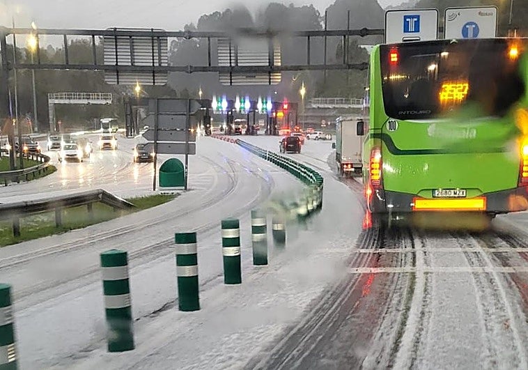 Granizada en el Txorierri.