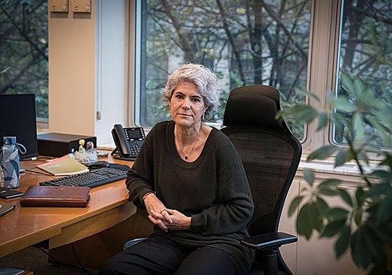 Emilia Málaga, en el centro que el Consejo de Relaciones Laborales tiene en Bilbao.