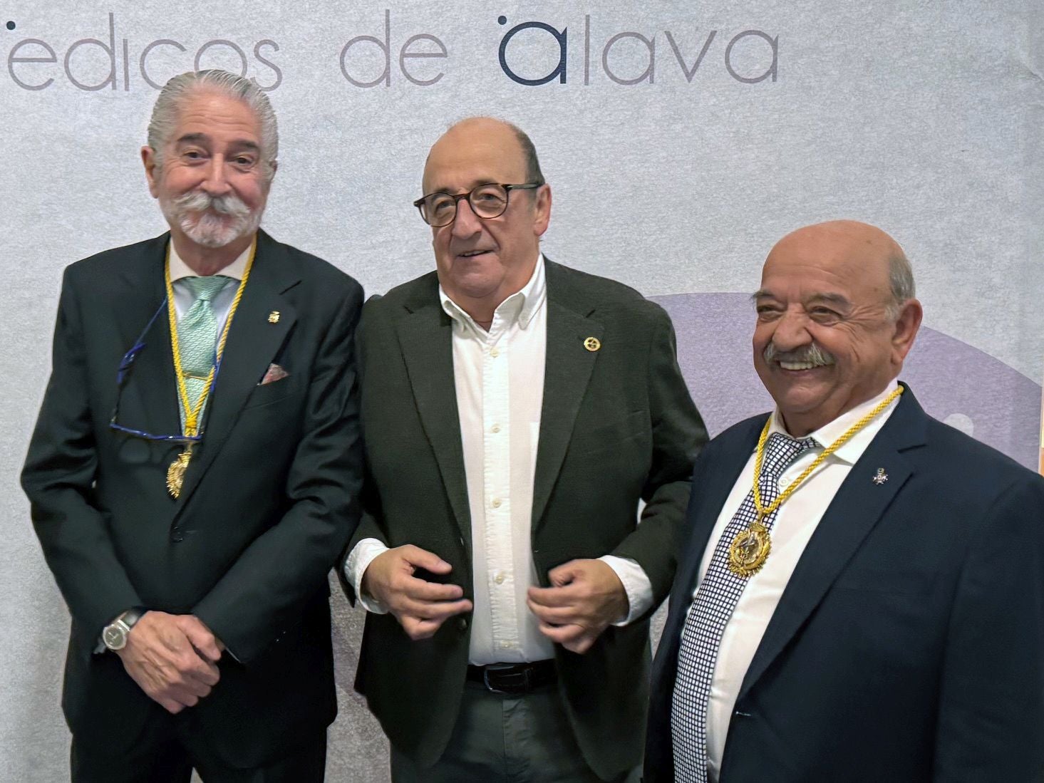 Kepa Urigoitia, Cosme Naveda y Miguel Gutiérrez.